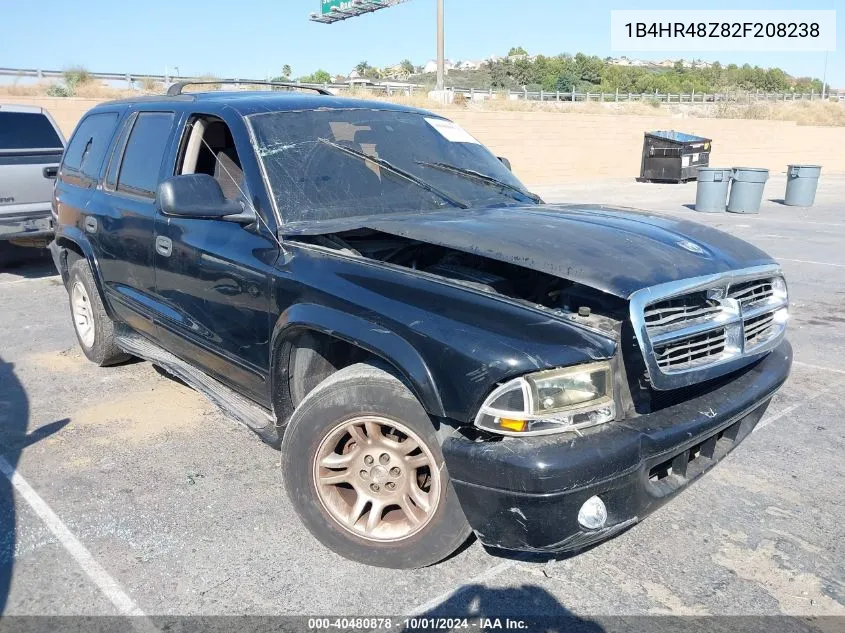 2002 Dodge Durango Slt VIN: 1B4HR48Z82F208238 Lot: 40480878