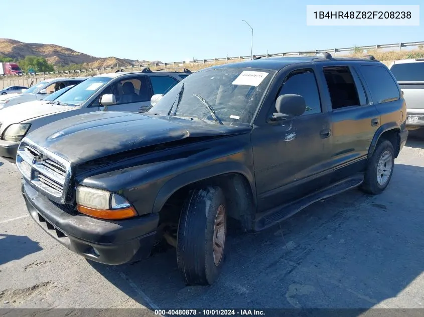 2002 Dodge Durango Slt VIN: 1B4HR48Z82F208238 Lot: 40480878