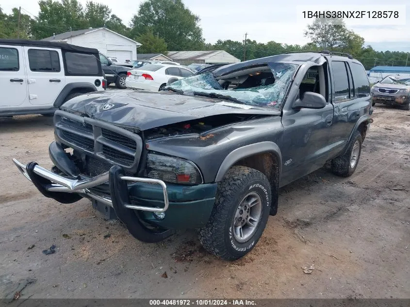 2002 Dodge Durango Sport VIN: 1B4HS38NX2F128578 Lot: 40481972