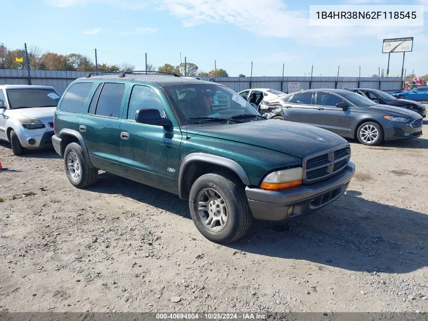 2002 Dodge Durango Sport VIN: 1B4HR38N62F118545 Lot: 40694804