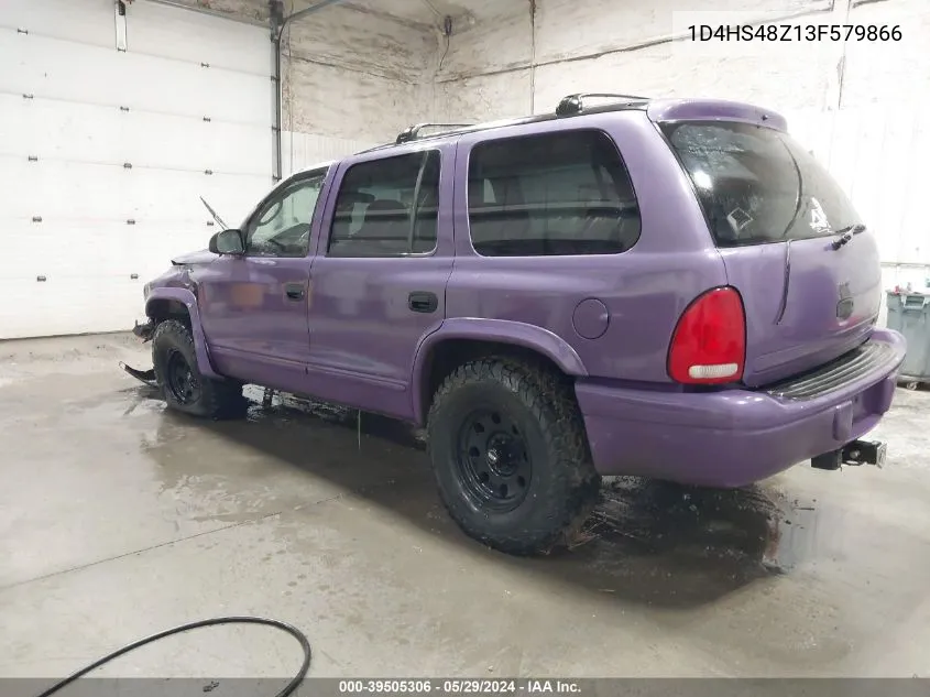 2003 Dodge Durango Slt VIN: 1D4HS48Z13F579866 Lot: 39505306