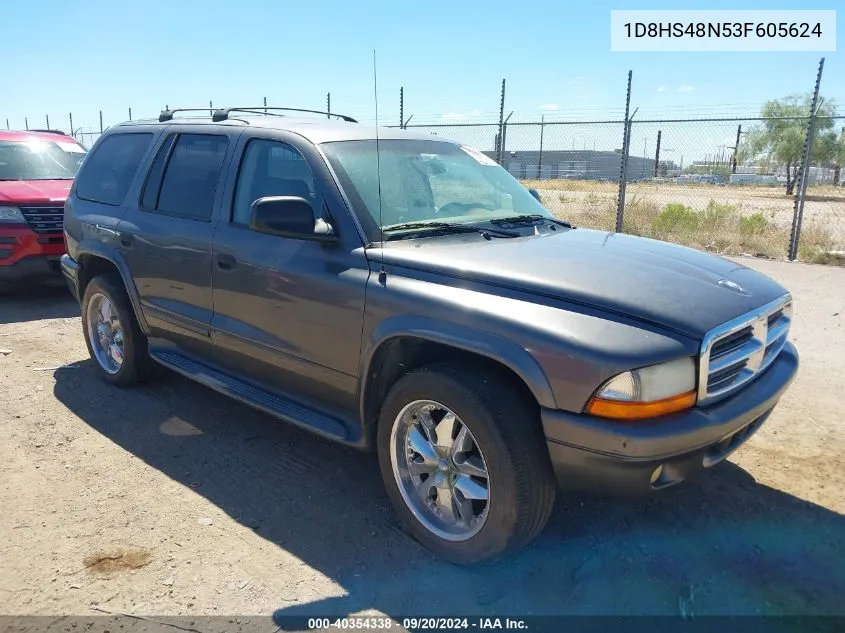 2003 Dodge Durango Slt VIN: 1D8HS48N53F605624 Lot: 40354338