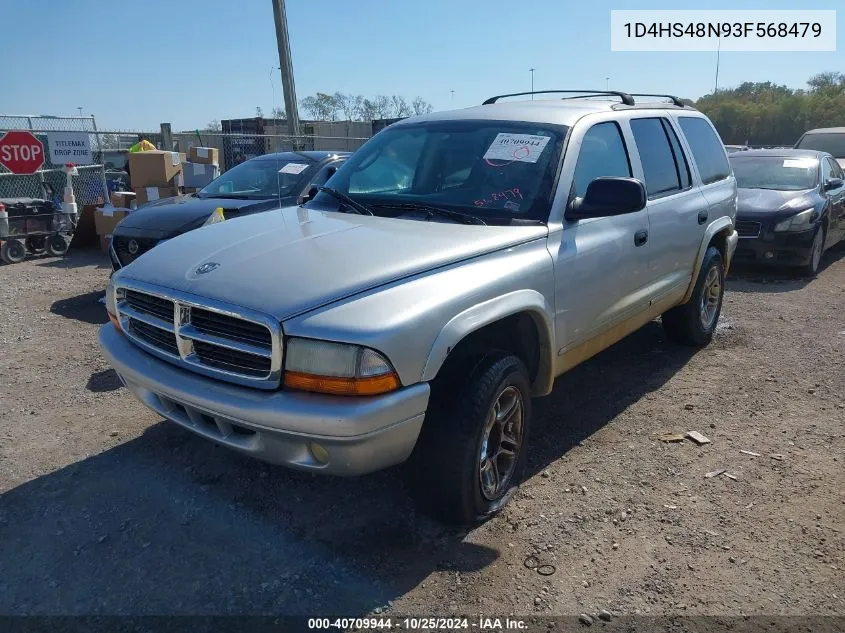 2003 Dodge Durango Slt VIN: 1D4HS48N93F568479 Lot: 40709944