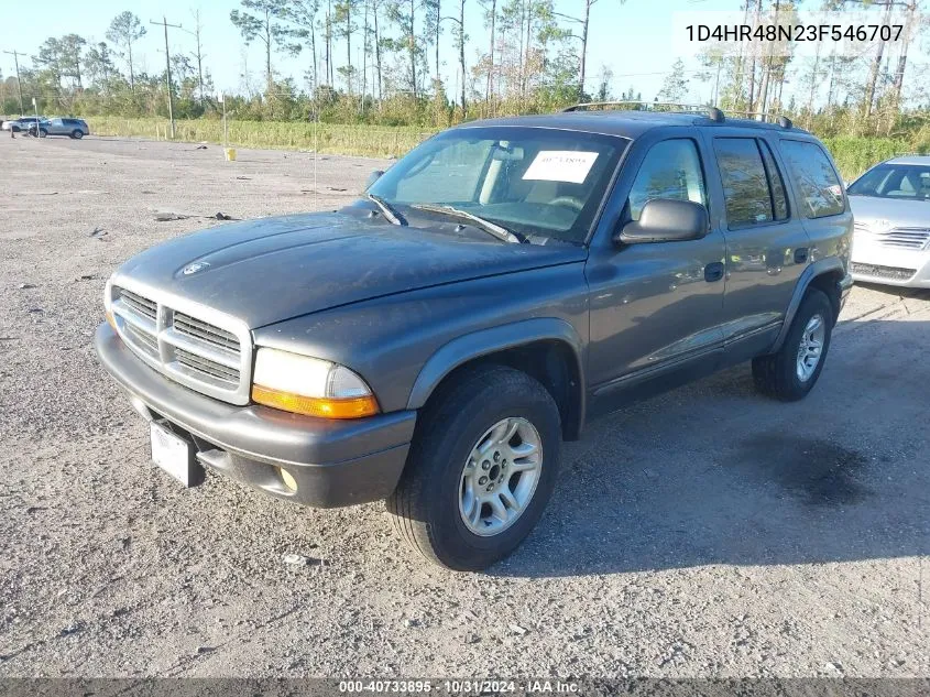 2003 Dodge Durango Slt VIN: 1D4HR48N23F546707 Lot: 40733895