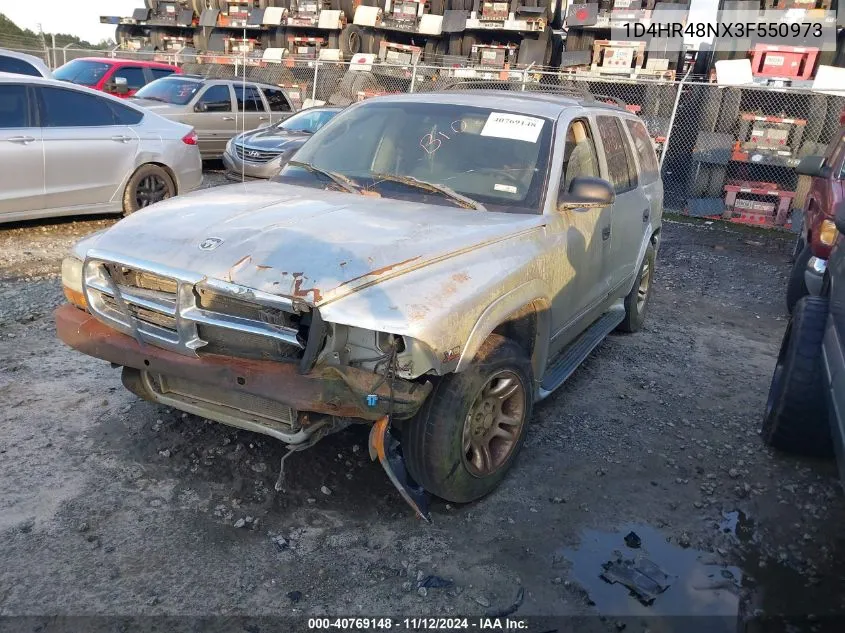 2003 Dodge Durango Slt VIN: 1D4HR48NX3F550973 Lot: 40769148