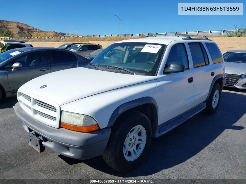 1D4HR38N63F613559 2003 Dodge Durango Sport/Sxt