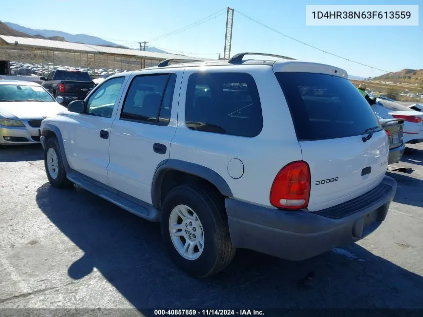 1D4HR38N63F613559 2003 Dodge Durango Sport/Sxt