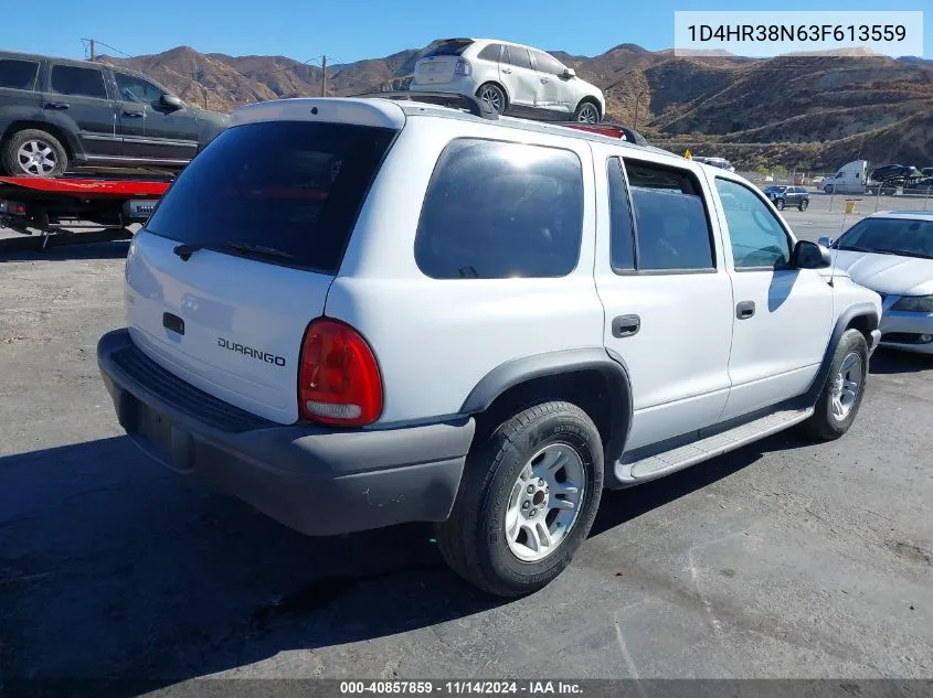 1D4HR38N63F613559 2003 Dodge Durango Sport/Sxt