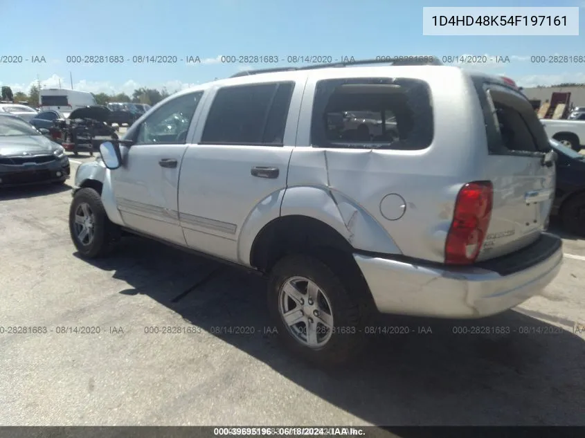 2004 Dodge Durango Slt VIN: 1D4HD48K54F197161 Lot: 39695196