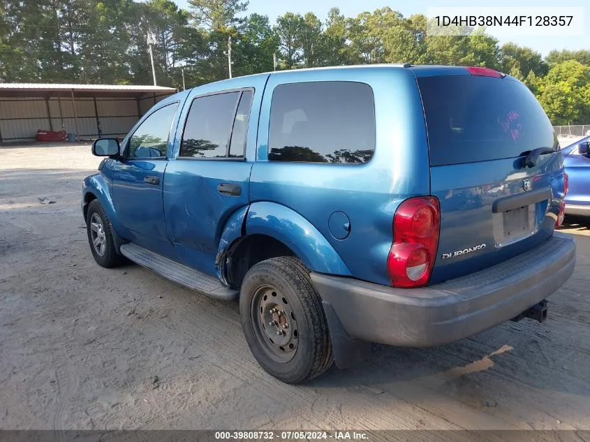 1D4HB38N44F128357 2004 Dodge Durango St