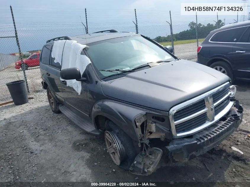 2004 Dodge Durango Limited VIN: 1D4HB58N74F134326 Lot: 39984228