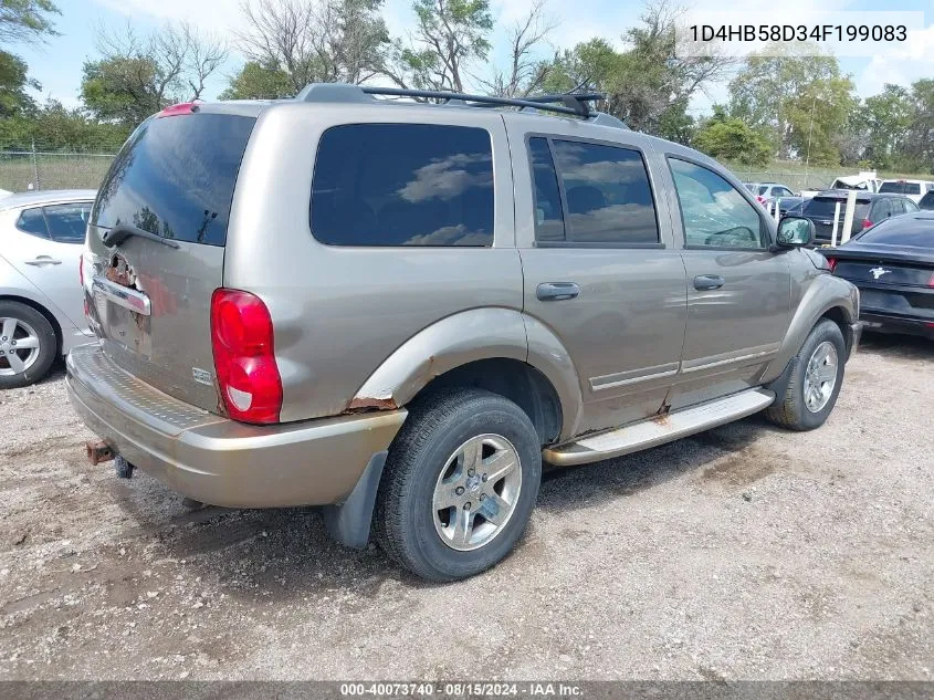 1D4HB58D34F199083 2004 Dodge Durango Limited