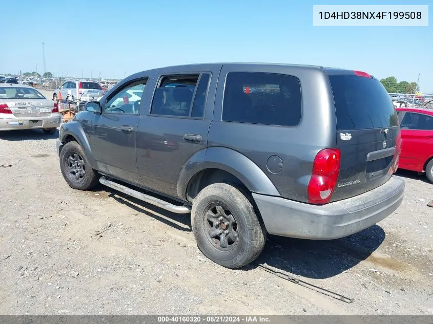 2004 Dodge Durango St VIN: 1D4HD38NX4F199508 Lot: 40160320