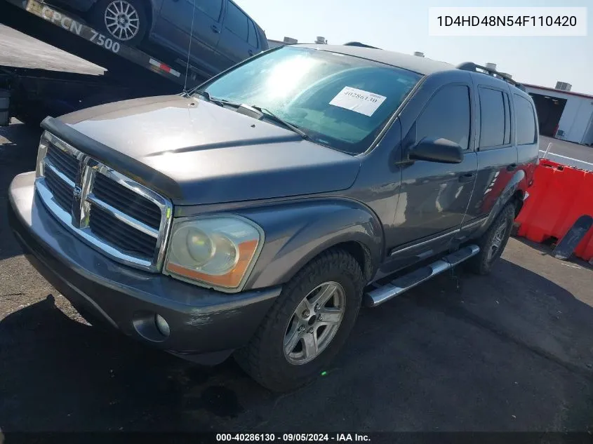 1D4HD48N54F110420 2004 Dodge Durango Slt