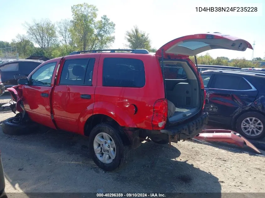 2004 Dodge Durango St VIN: 1D4HB38N24F235228 Lot: 40296359