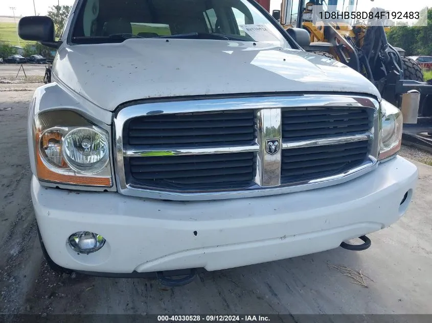 2004 Dodge Durango Limited VIN: 1D8HB58D84F192483 Lot: 40330528