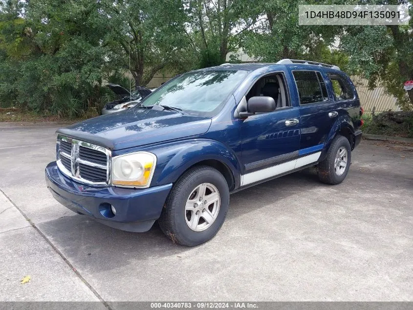 2004 Dodge Durango Slt VIN: 1D4HB48D94F135091 Lot: 40340783