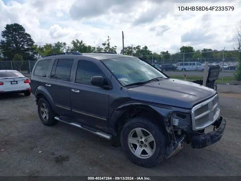 2004 Dodge Durango Limited VIN: 1D4HB58D64F233579 Lot: 40347284