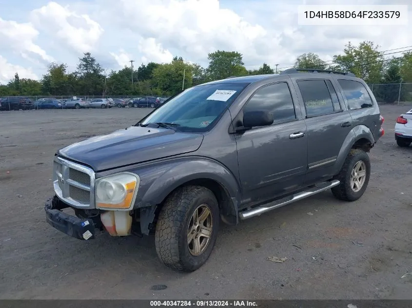 2004 Dodge Durango Limited VIN: 1D4HB58D64F233579 Lot: 40347284