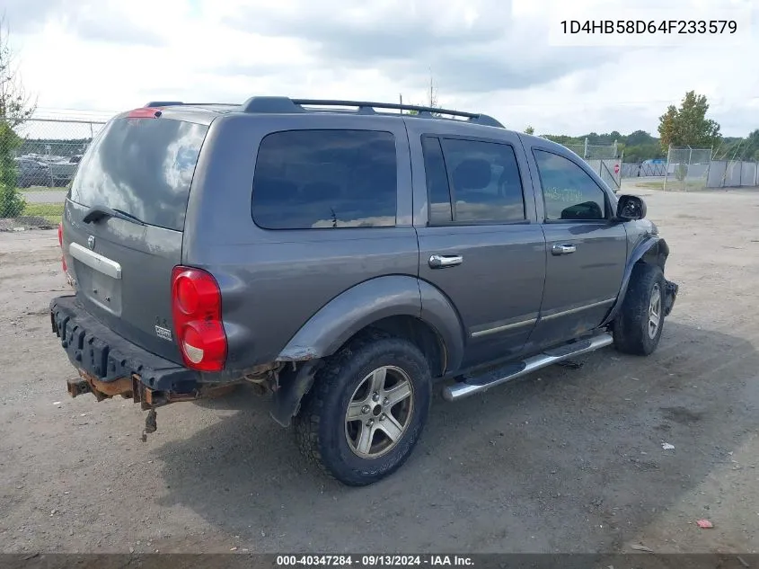 2004 Dodge Durango Limited VIN: 1D4HB58D64F233579 Lot: 40347284