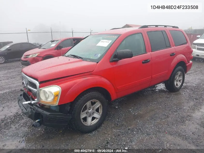 2004 Dodge Durango Slt VIN: 1D4HB48D24F233508 Lot: 40427915