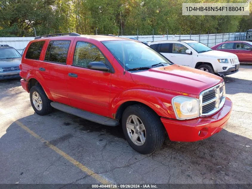 2004 Dodge Durango Slt VIN: 1D4HB48N54F188041 Lot: 40449726