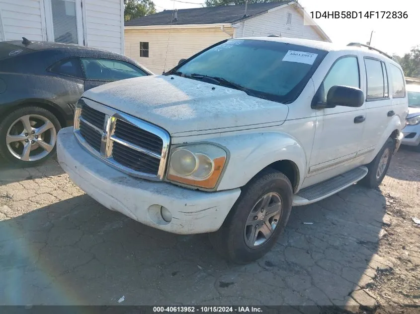 2004 Dodge Durango Limited VIN: 1D4HB58D14F172836 Lot: 40613952