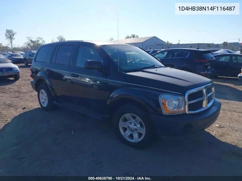 2004 Dodge Durango St VIN: 1D4HB38N14F116487 Lot: 40638790