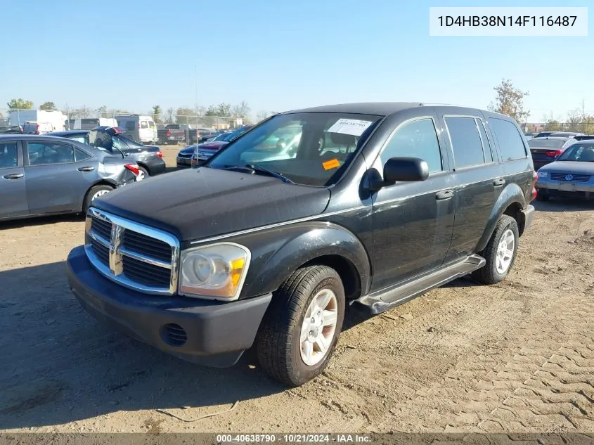 2004 Dodge Durango St VIN: 1D4HB38N14F116487 Lot: 40638790