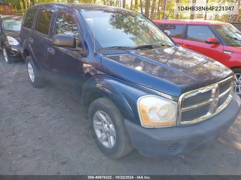 1D4HB38N64F221347 2004 Dodge Durango St