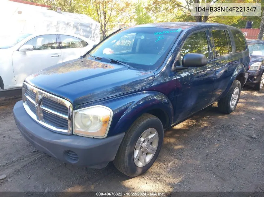 1D4HB38N64F221347 2004 Dodge Durango St