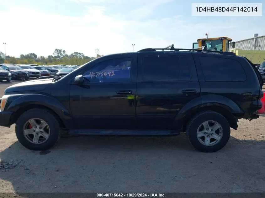 1D4HB48D44F142014 2004 Dodge Durango Slt