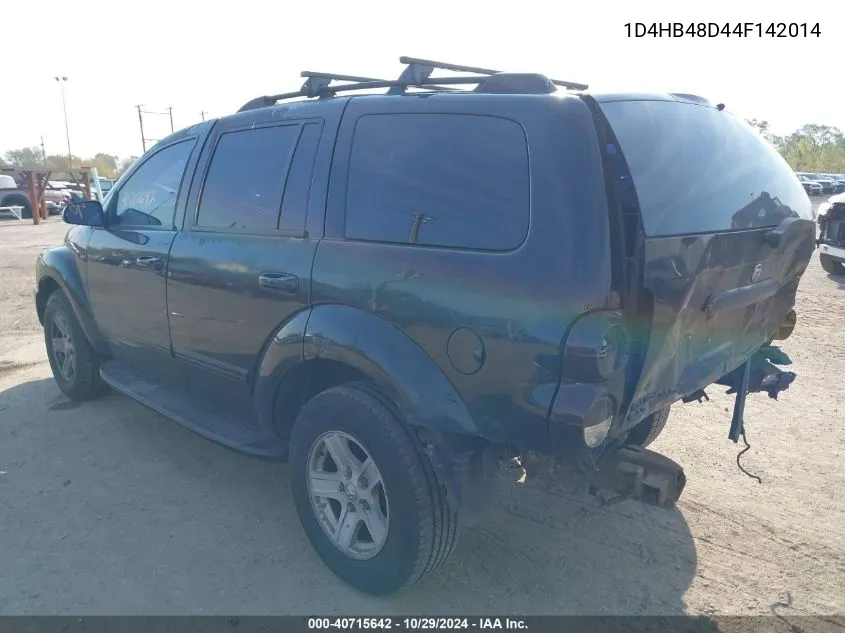 1D4HB48D44F142014 2004 Dodge Durango Slt