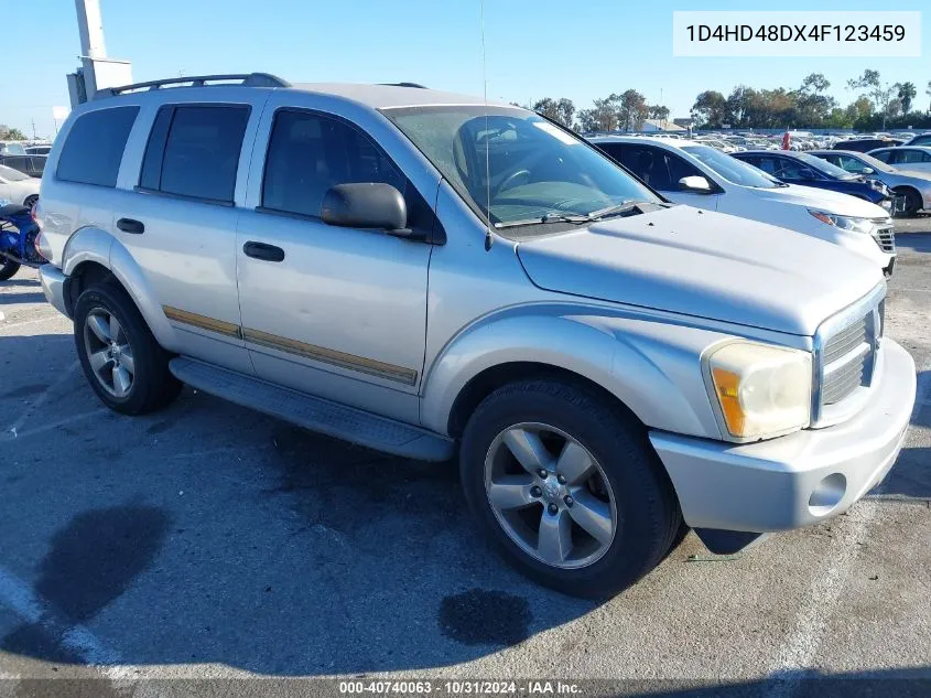 2004 Dodge Durango Slt VIN: 1D4HD48DX4F123459 Lot: 40740063