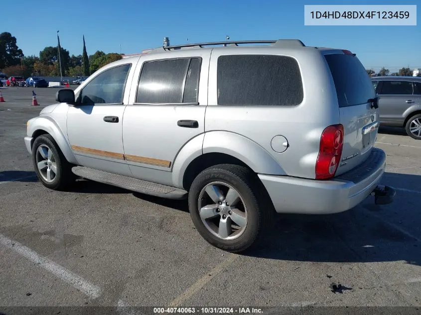 2004 Dodge Durango Slt VIN: 1D4HD48DX4F123459 Lot: 40740063