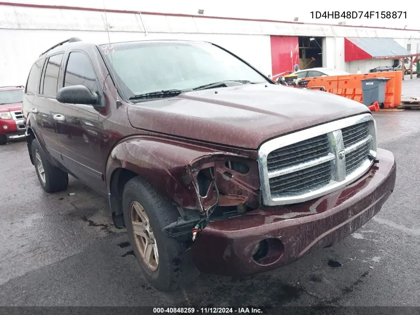 2004 Dodge Durango Slt VIN: 1D4HB48D74F158871 Lot: 40848259