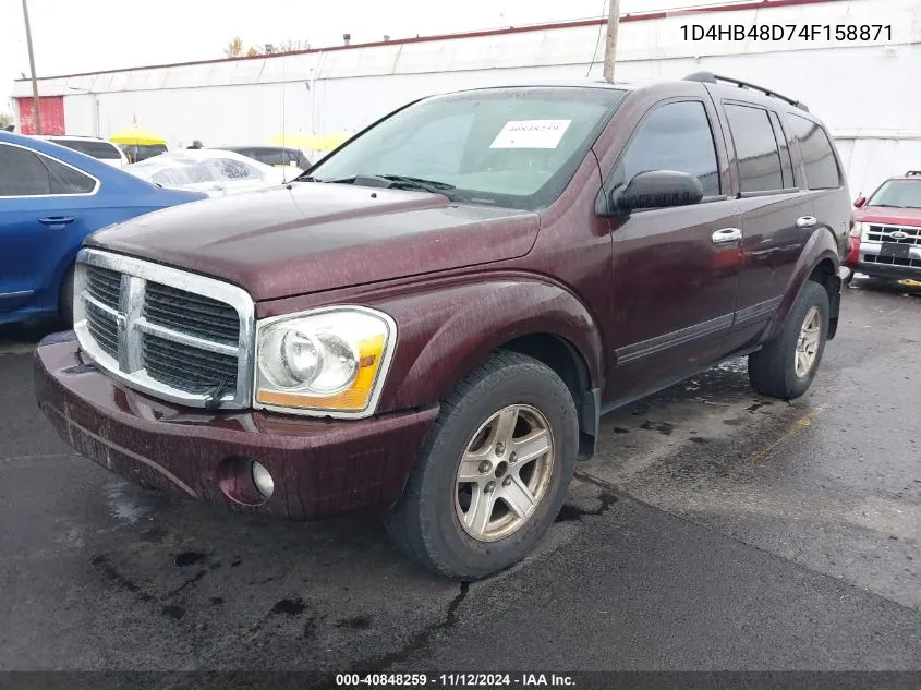 2004 Dodge Durango Slt VIN: 1D4HB48D74F158871 Lot: 40848259