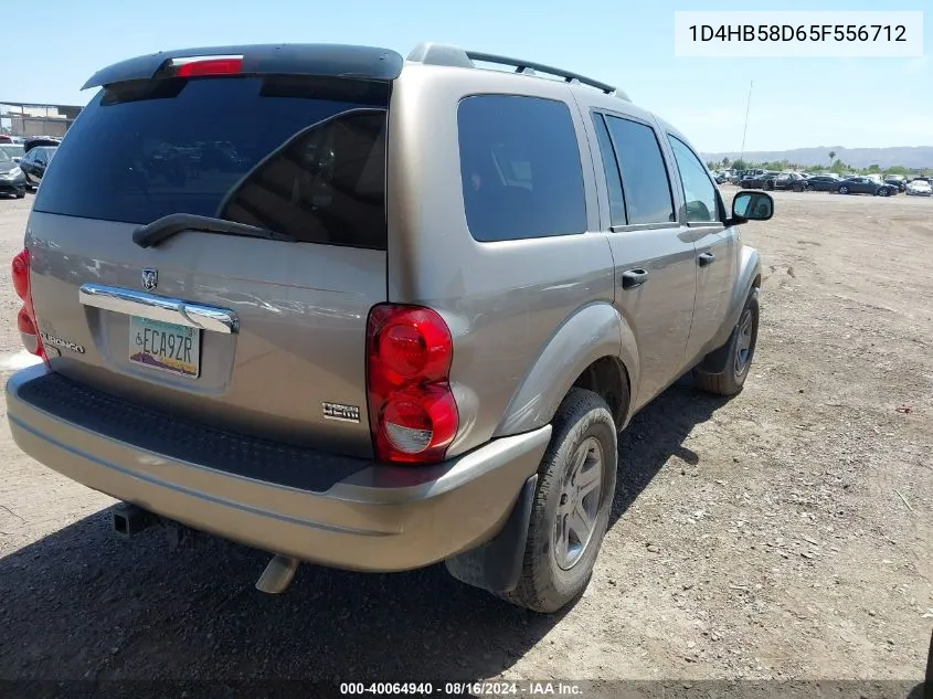 2005 Dodge Durango Limited VIN: 1D4HB58D65F556712 Lot: 40064940