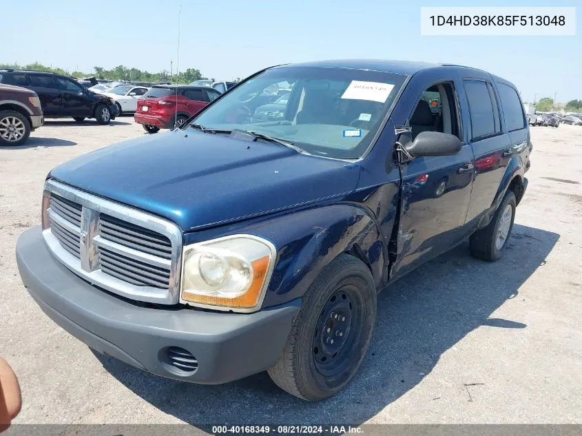 1D4HD38K85F513048 2005 Dodge Durango St