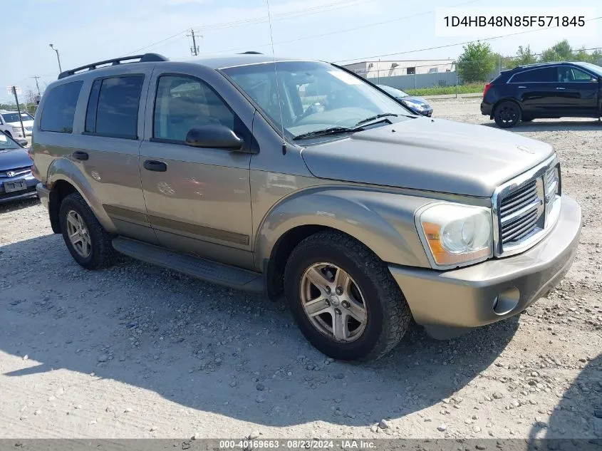 2005 Dodge Durango Slt VIN: 1D4HB48N85F571845 Lot: 40169663