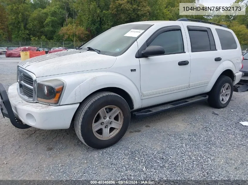 2005 Dodge Durango Slt VIN: 1D4HD48N75F532173 Lot: 40345896