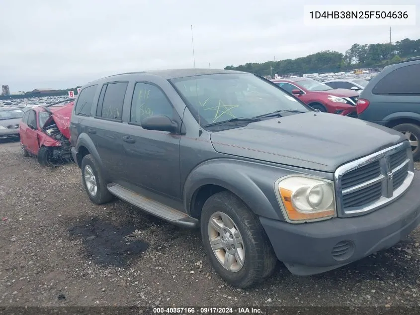 2005 Dodge Durango St VIN: 1D4HB38N25F504636 Lot: 40357166