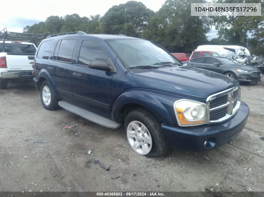 2005 Dodge Durango Slt VIN: 1D4HD48N35F517296 Lot: 40365502