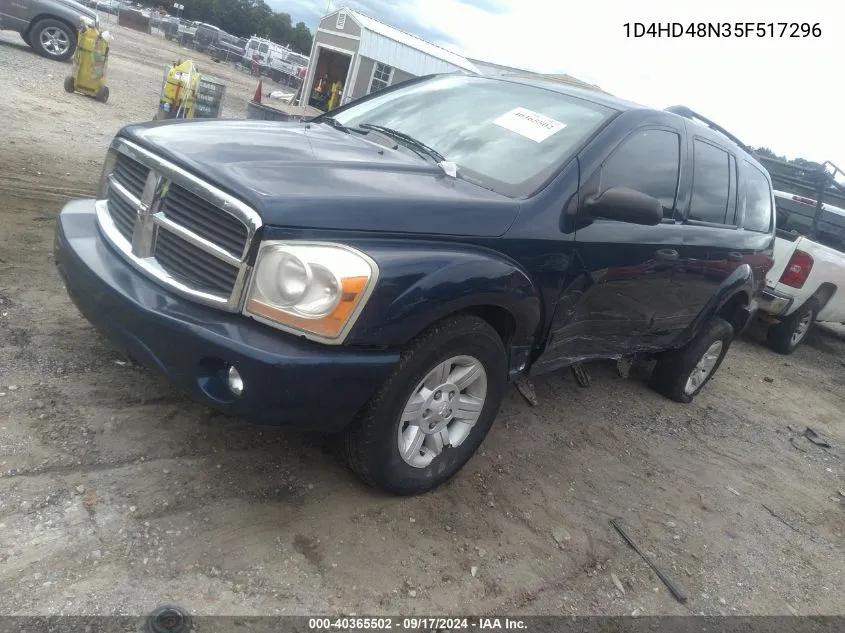 2005 Dodge Durango Slt VIN: 1D4HD48N35F517296 Lot: 40365502