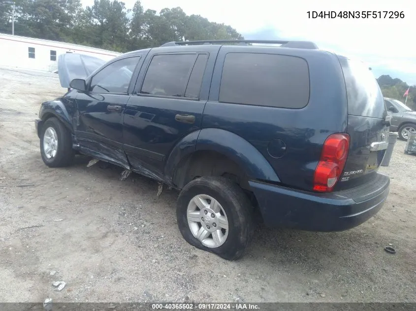 1D4HD48N35F517296 2005 Dodge Durango Slt