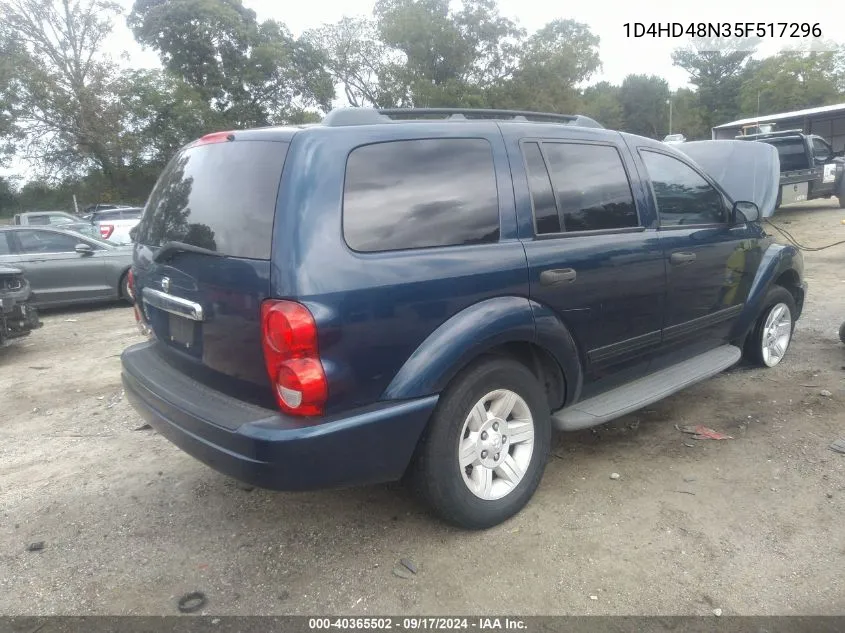 2005 Dodge Durango Slt VIN: 1D4HD48N35F517296 Lot: 40365502