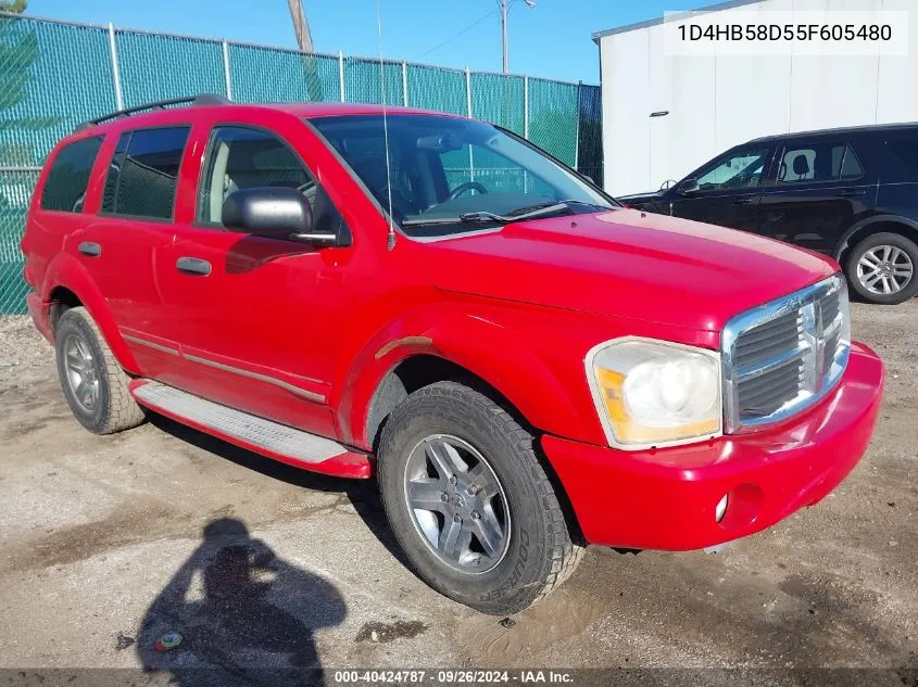 2005 Dodge Durango Limited VIN: 1D4HB58D55F605480 Lot: 40424787