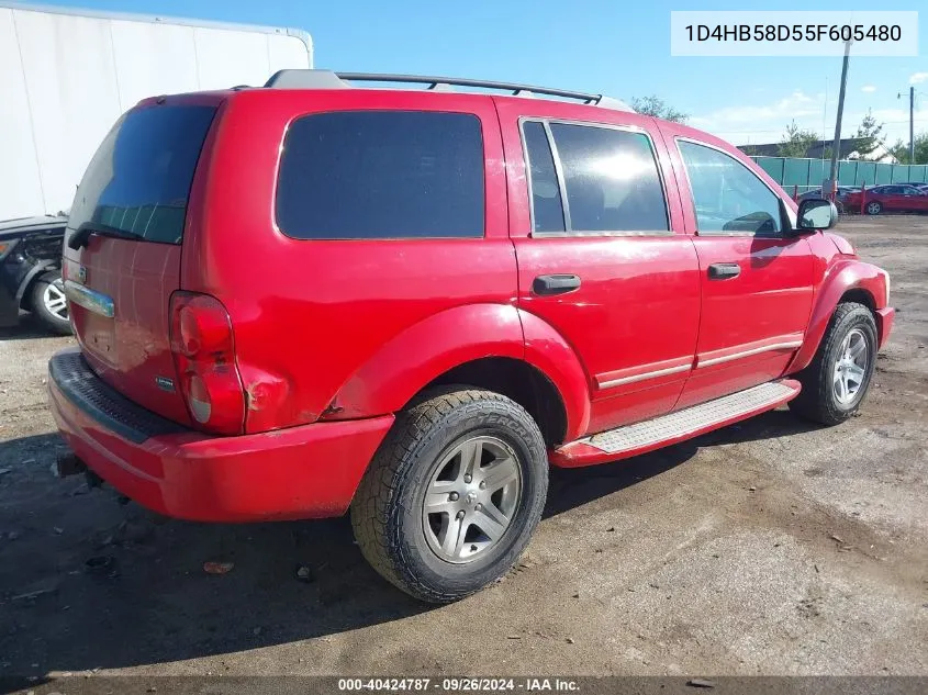 2005 Dodge Durango Limited VIN: 1D4HB58D55F605480 Lot: 40424787