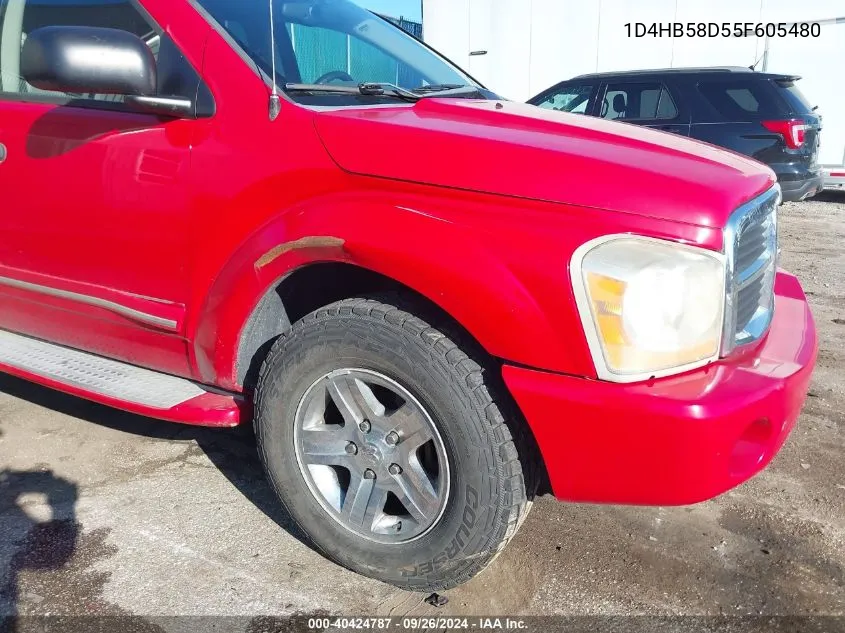 2005 Dodge Durango Limited VIN: 1D4HB58D55F605480 Lot: 40424787