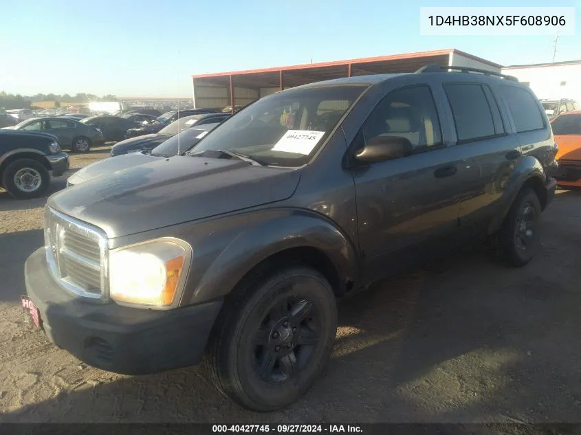 1D4HB38NX5F608906 2005 Dodge Durango St